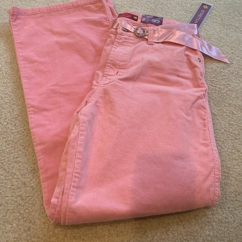 Girls pink denim jeans NWT